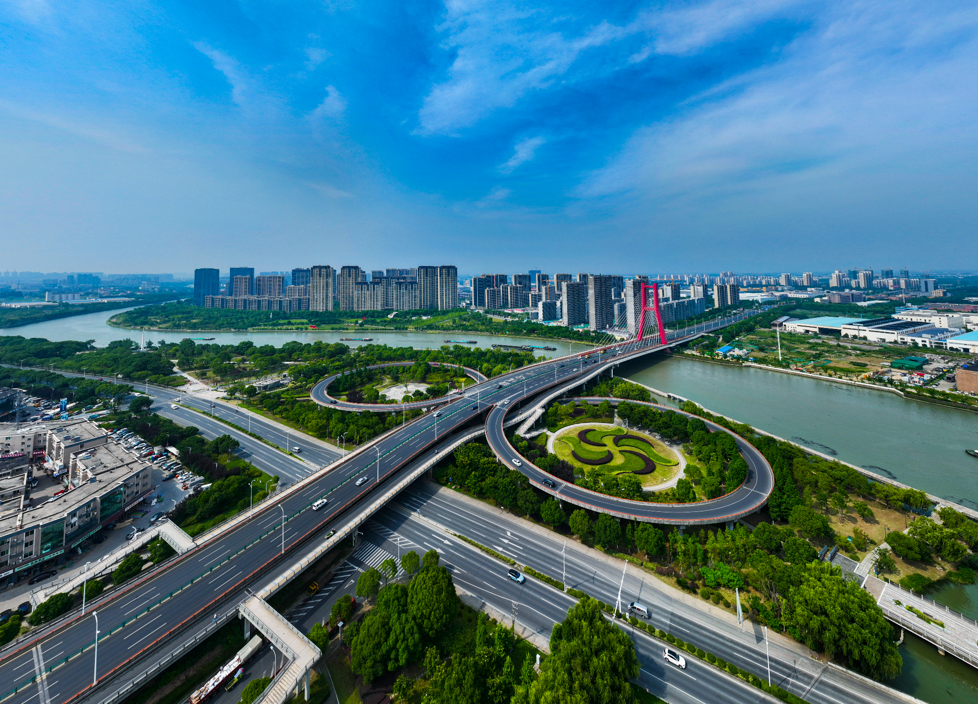 俯瞰吴江。吴江开发区供图