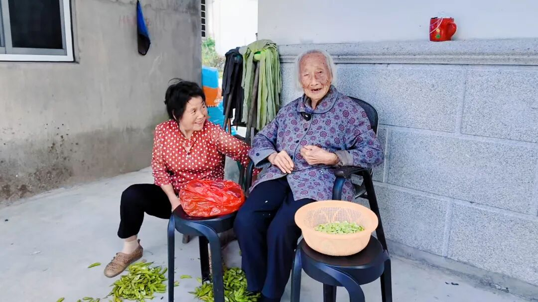 103岁的邢阿宝。吴江区供图