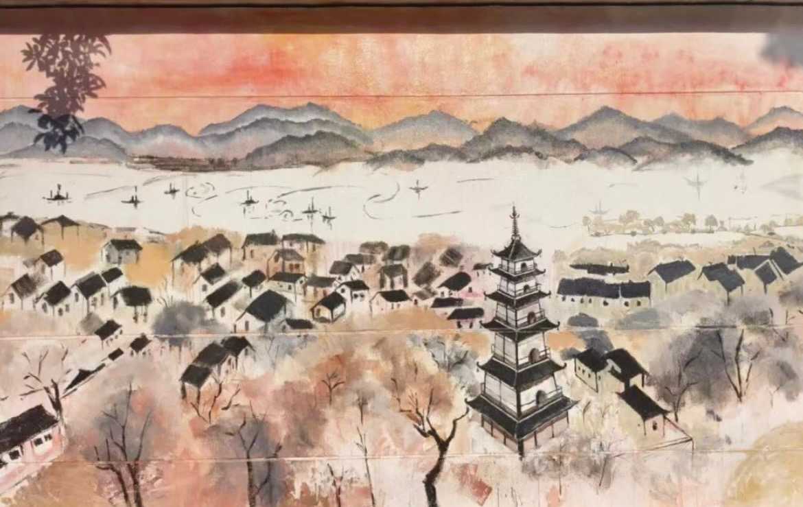 学生志愿者墙绘作品。通讯员 吴福萱/图